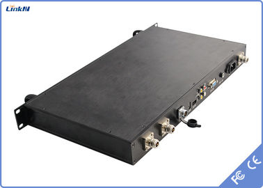 険しい1Uラック マウントCOFDMのビデオ受信機HDMI SDI CVBS DC-12V 2-8MHzの帯域幅の低い潜伏