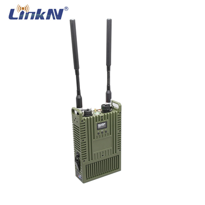電池式戦術的なIPの網のラジオ4W MIMOのビデオ・データ4G GPS/BD PPT WiFi AESの暗号化LCDの表示器