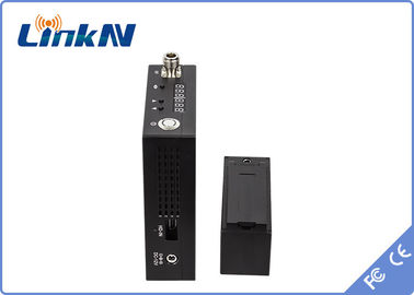 長期Manpackのビデオ送信機COFDM HDMI及びCVBSの電池式高い安全AES256暗号化