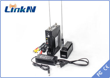 警察のManpackのビデオ送信機COFDM QPSK HDMI及びCVBS H.264の低い遅れAES256の暗号化