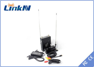 Manpackの警察のビデオ送信機COFDM QPSK HDMI及びCVBS H.264の低い遅れAES256の暗号化2-8MHzの帯域幅