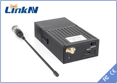 警察の秘密の調査の電池式ビデオTransmtiter COFDM 2Kの低い遅れH.264の高い安全性AES256の暗号化