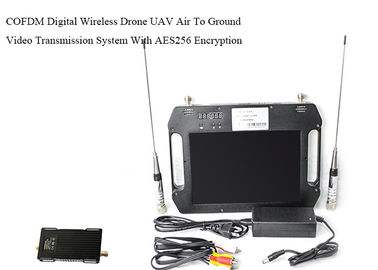 長期UAVのビデオ リンクSDI CVBS COFDM Tx及びRxのキットの二重アンテナ多様性受信AES256の暗号化