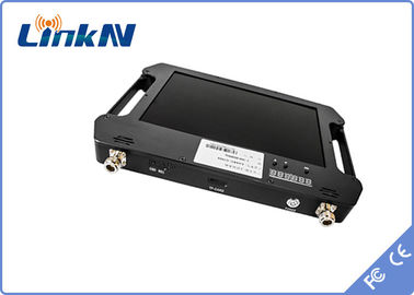 憲兵電池式表示との手持ち型COFDMのビデオ受信機AES256の暗号化FHD H.264