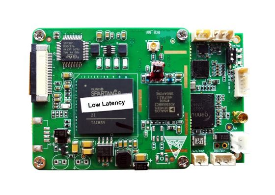 ビデオ送信機板モジュールCOFDM QPSK 1080p SDI CVBS 200-2700MHzの低い潜伏