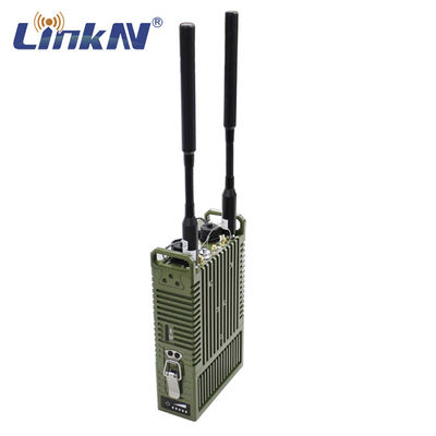 電池式LCDの表示器を含む戦術的なビデオ・データのラジオIPの網MANET 4W MIMO 4G GPS/BD PPT WiFi AESの暗号化
