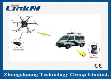 長期UAVの無人機のデータ・リンク ビデオ送信機HDMI CVBS COFDM調節AES256低い潜伏