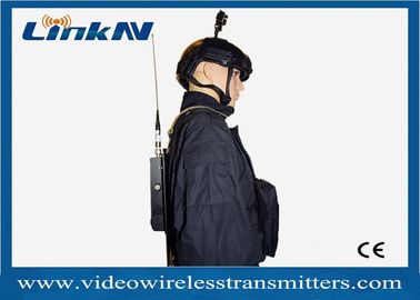 電池式の警察のビデオ送信機COFDM QPSK HDMI及びCVBS H.264の低い遅れAES256の暗号化