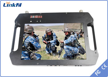 COFDM受信機 HDMI CVBS バッテリーとカラーディスプレイ 高感度ダブルアンテナ AES256 DC 12V