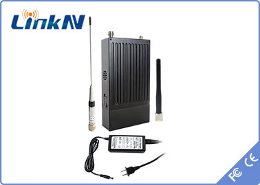 LKAV1605 COFDM ビデオトランスミッター QPSK HDMI &amp; CVBS H.264 低遅延 AES256 バッテリー付き暗号化