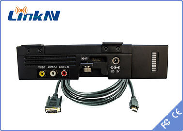 2km COFDMのビデオ送信機電池式HDMI CVBS AES256の暗号化300-2700MHz