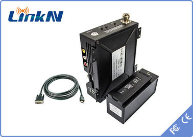 戦術的な軍COFDMの受信機1Uのラック マウントHDMI CVBS SDI AES256の暗号化の二重アンテナ