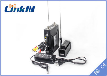 ボディすり切れた戦術的なビデオ送信機の長期COFDM QPSK HDMI及び電池式CVBS AES256の暗号化
