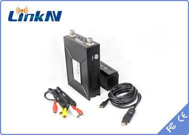 LKAV1506長距離 電池駆動警察ビデオトランスミッター COFDM HDMI &amp; CVBS H.264 低遅延 AES256