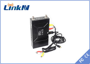 LKAV1605 COFDM ビデオトランスミッター QPSK HDMI &amp; CVBS H.264 低遅延 AES256 バッテリー付き暗号化