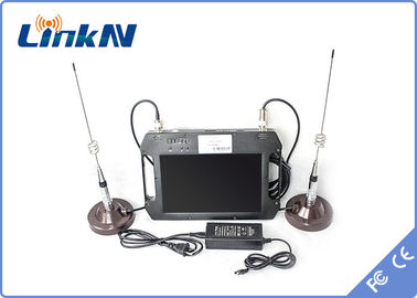 COFDM受信機 HDMI CVBS バッテリーとカラーディスプレイ 高感度ダブルアンテナ AES256 DC 12V