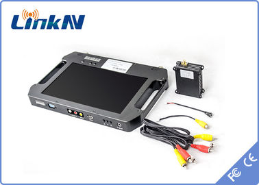 憲兵の電池式表示とのビデオ受信機COFDM QPSK AES256の暗号化H.264