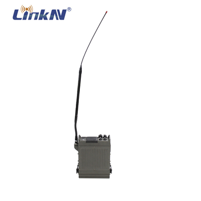 MIL-STD-810電池式携帯用軍のラジオ50-70kmの網の多数の暗号化